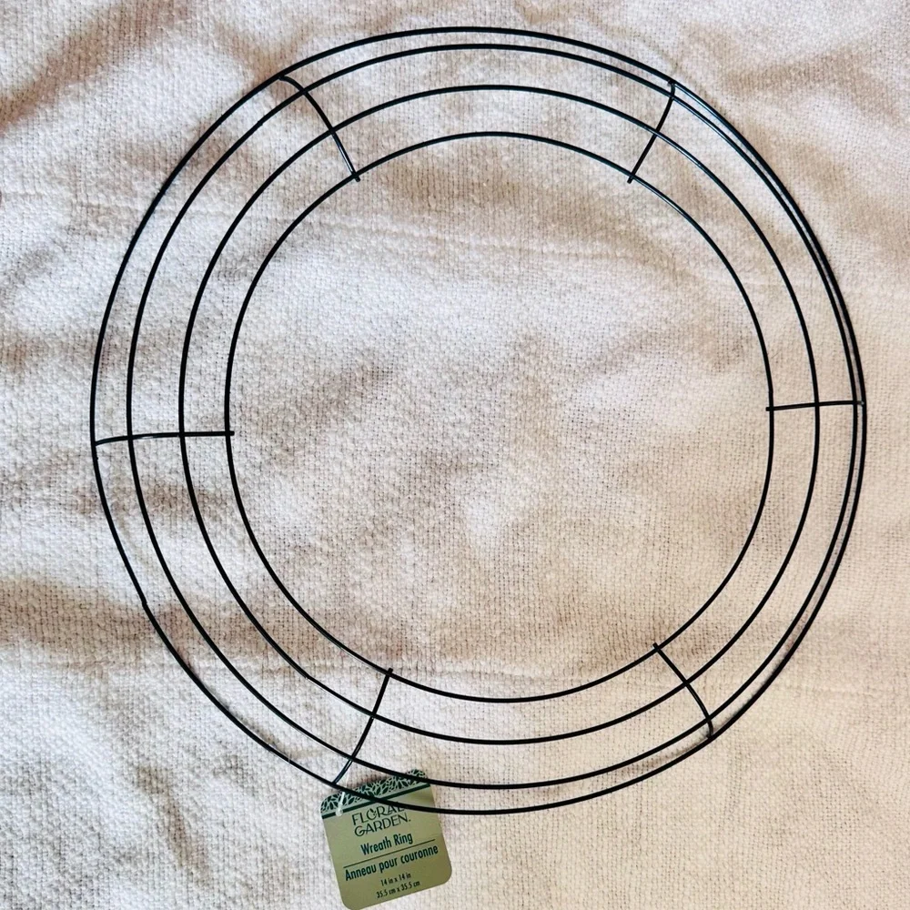 14” Round Metal Wire Wreath Ring Form for DIY Floral Wreaths Arts & Crafts NWT